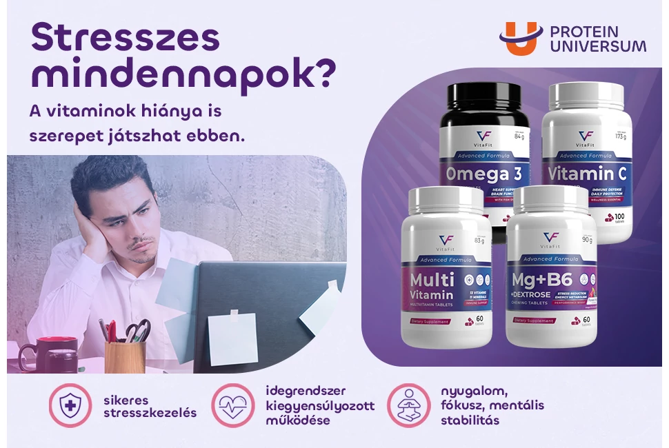 Stresszes mindennapok? Tudta, hogy a vitaminok hiánya is szerepet játszhat ebben?